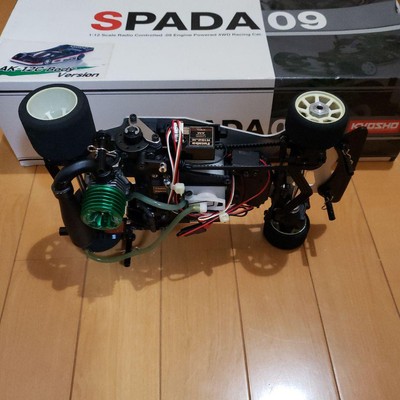 1/12 Kyosho Spada 09 Rc Car 2-Speed Never Run Nitro Engine On-Road