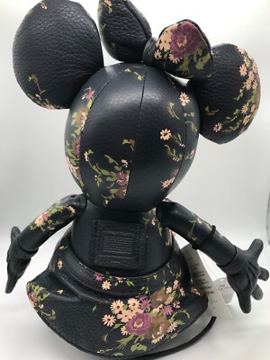 Coach x Disney Minnie Mouse collectible doll navy blue floral