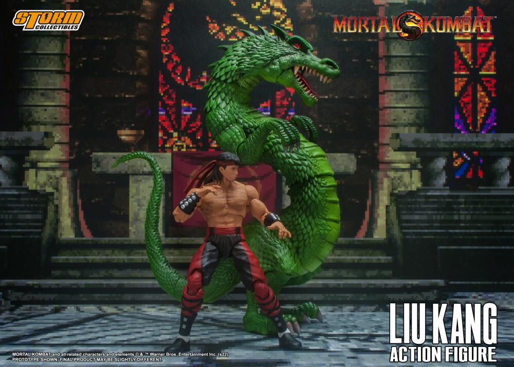 Mortal Kombat Liu Kang with Dragon 1/12 action figure Storm