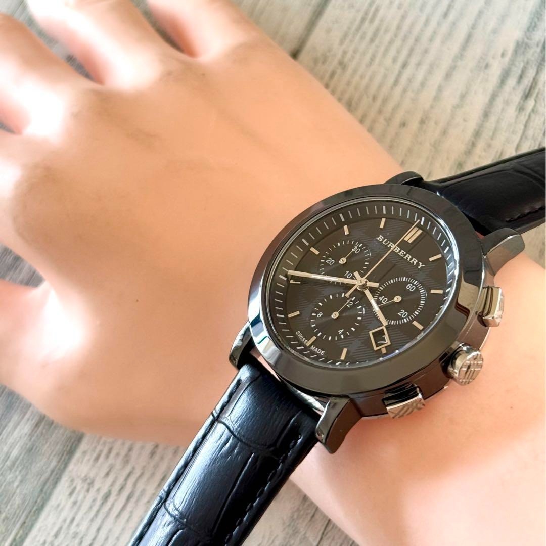 BURBERRY Watch BU1771 Black Ceramic Rare Used | eBay