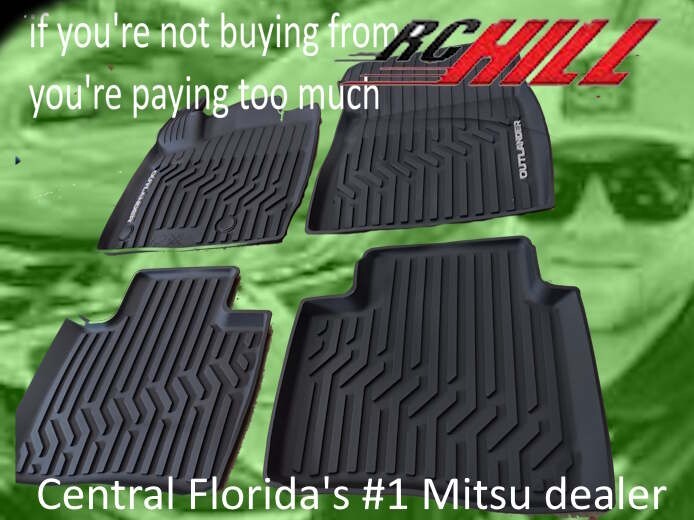 2025 GENUINE MITSUBISHI FACTORY OUTLANDER ALL WEATHER RUBBER MATS