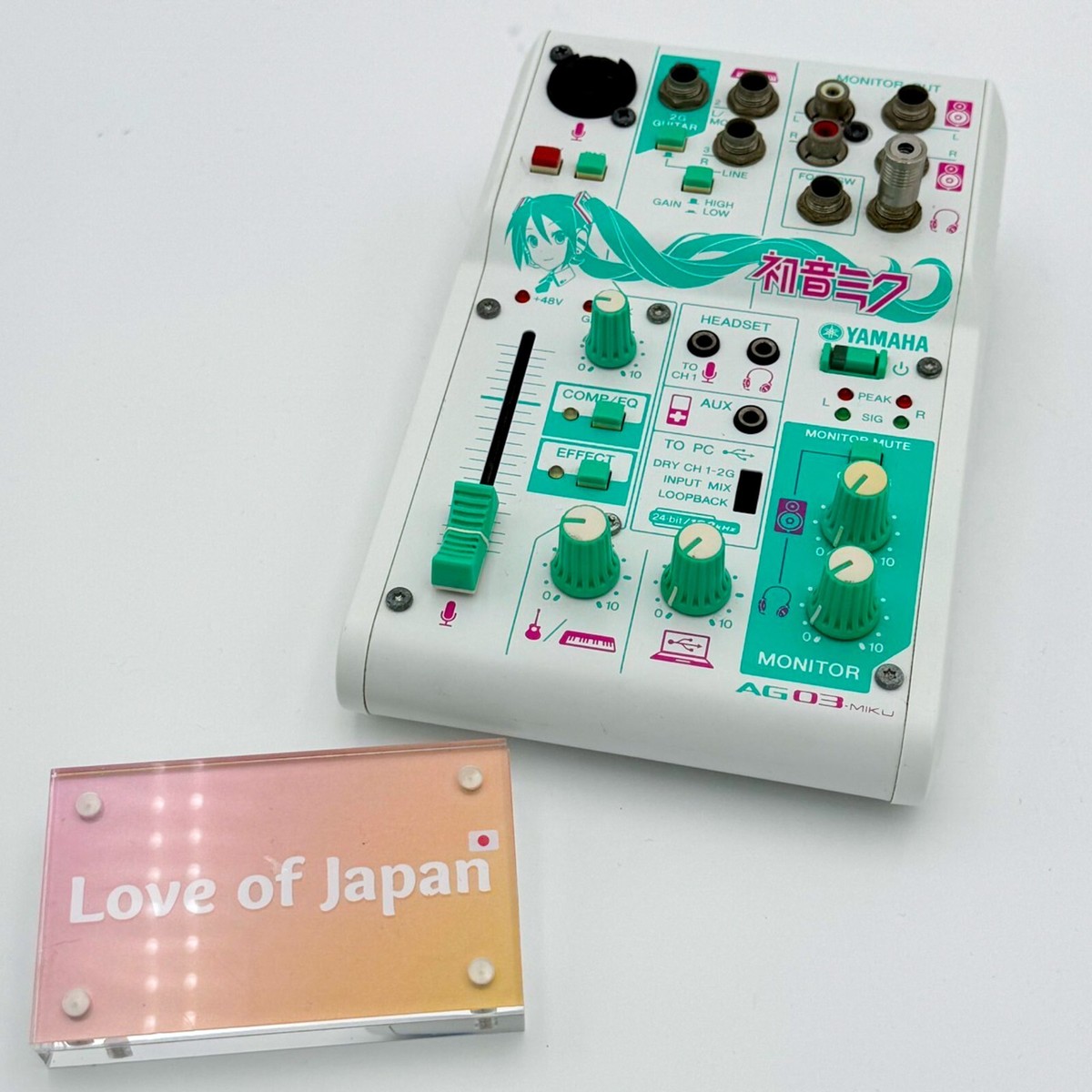 YAMAHA AG03-MIKU Hatsune Miku Webcasting Mixer 3-Channel USB Audio