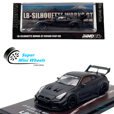 INNO64 1:64 LB-Silhouette Works GT Nissan 35GT-RR Black Carbon | eBay