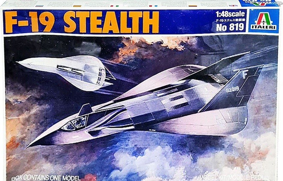 Italeri F-19 Stealth Fighter 1:48 Scale, Vintage 1983, Mint in