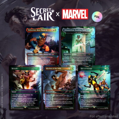 Wolverine Secret Lair x Marvel Rainbow Foil Edition MTG Magic The