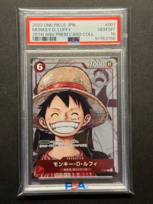 PSA 10 Monkey D. Luffy P-001 25th Anniversary 2022 One Piece Cards