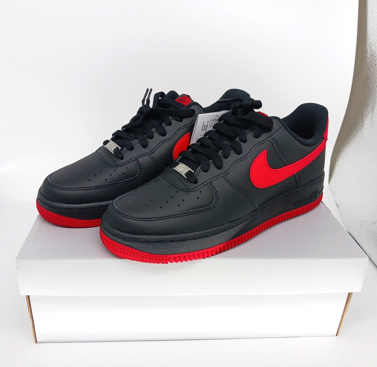 Nike Air Force 1 '07 FJ4146-002 Black/Black/University Red Men