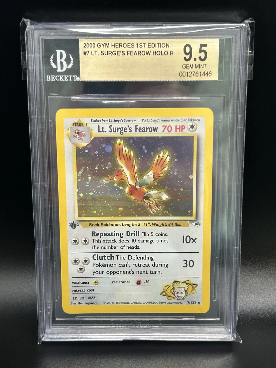 Pokémon TCG Beckett Grading Services (BGS) 9.5 Graded Holo Rare