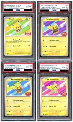 PSA 10 Pikachu Batik Promo 101/SV-P 154/SV-P 155/SV-P 190/SV-P
