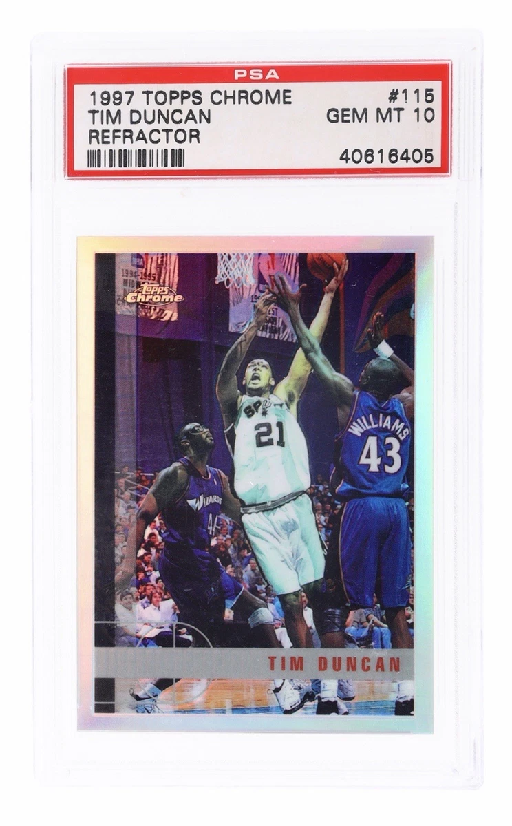 Tim Duncan Basketball Grade 10 Rookie Sports Trading Cards