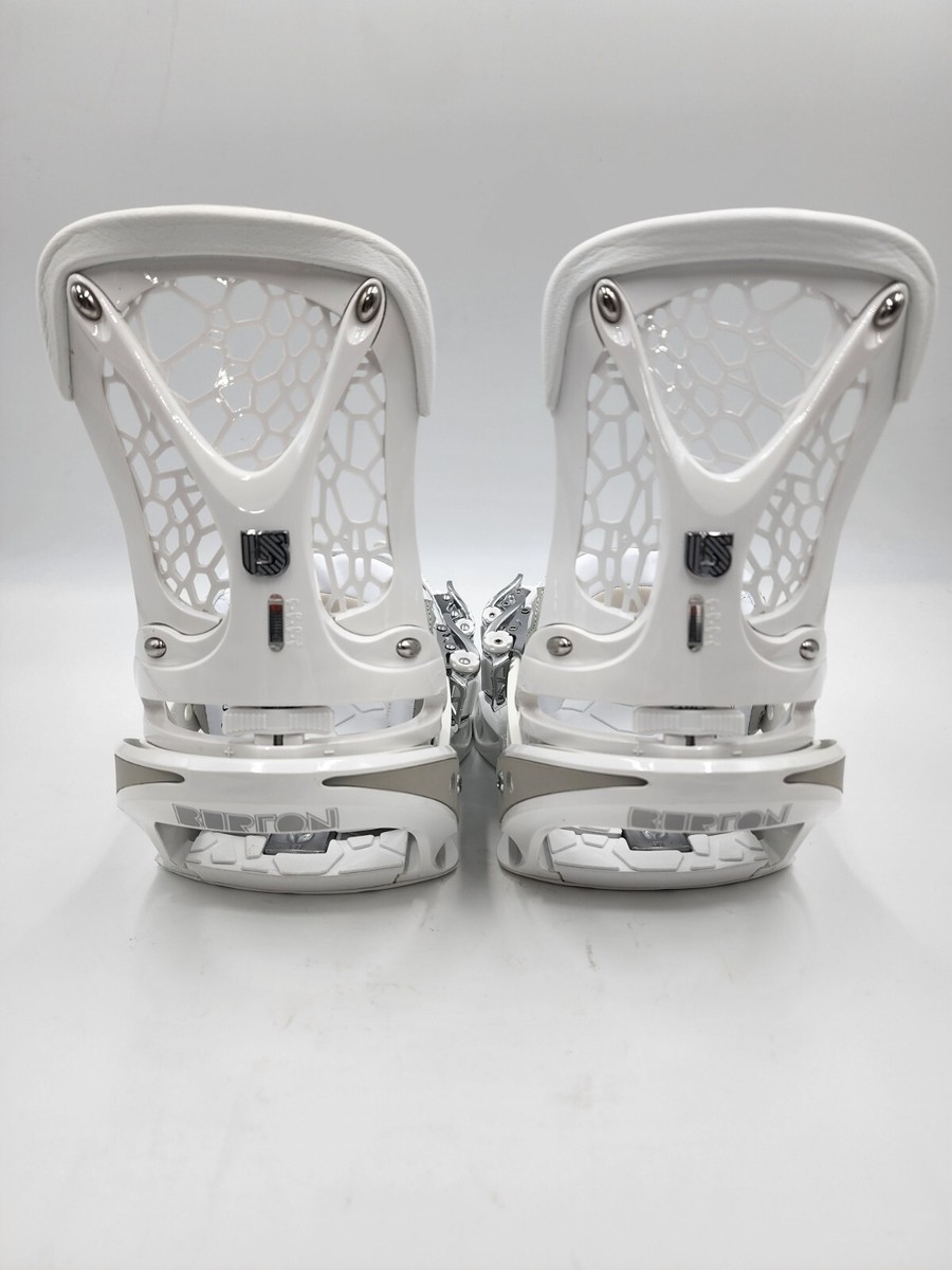 Burton Triad Bindings White Snowboarding Skiing Winter Sports Size