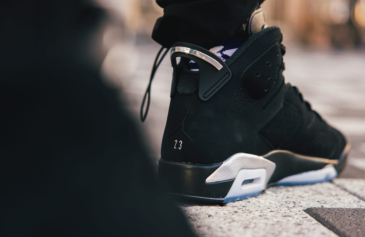 Air Jordan 6 Retro Chrome Black Silver AJ6 AJVI DX2836 001 Men's