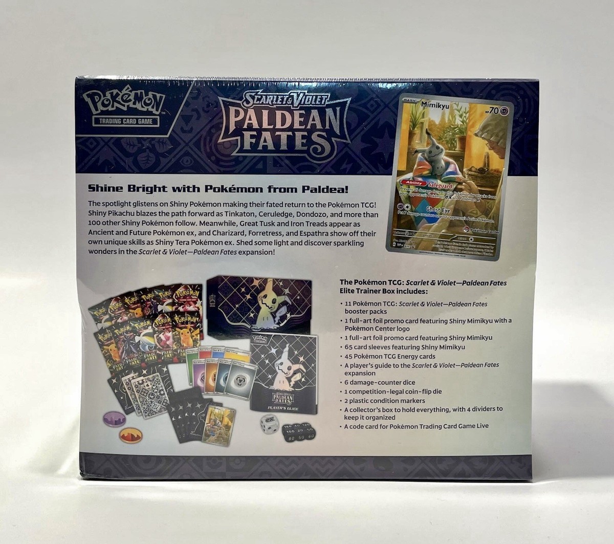 Paldean Fates Pokemon Center Elite Trainer Box ETB Sealed Scarlet