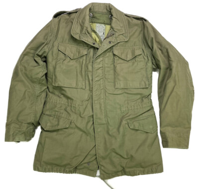 US Army Coat Cold weather Field Jacket OG-107 DLA-100-82-C-0576 | eBay