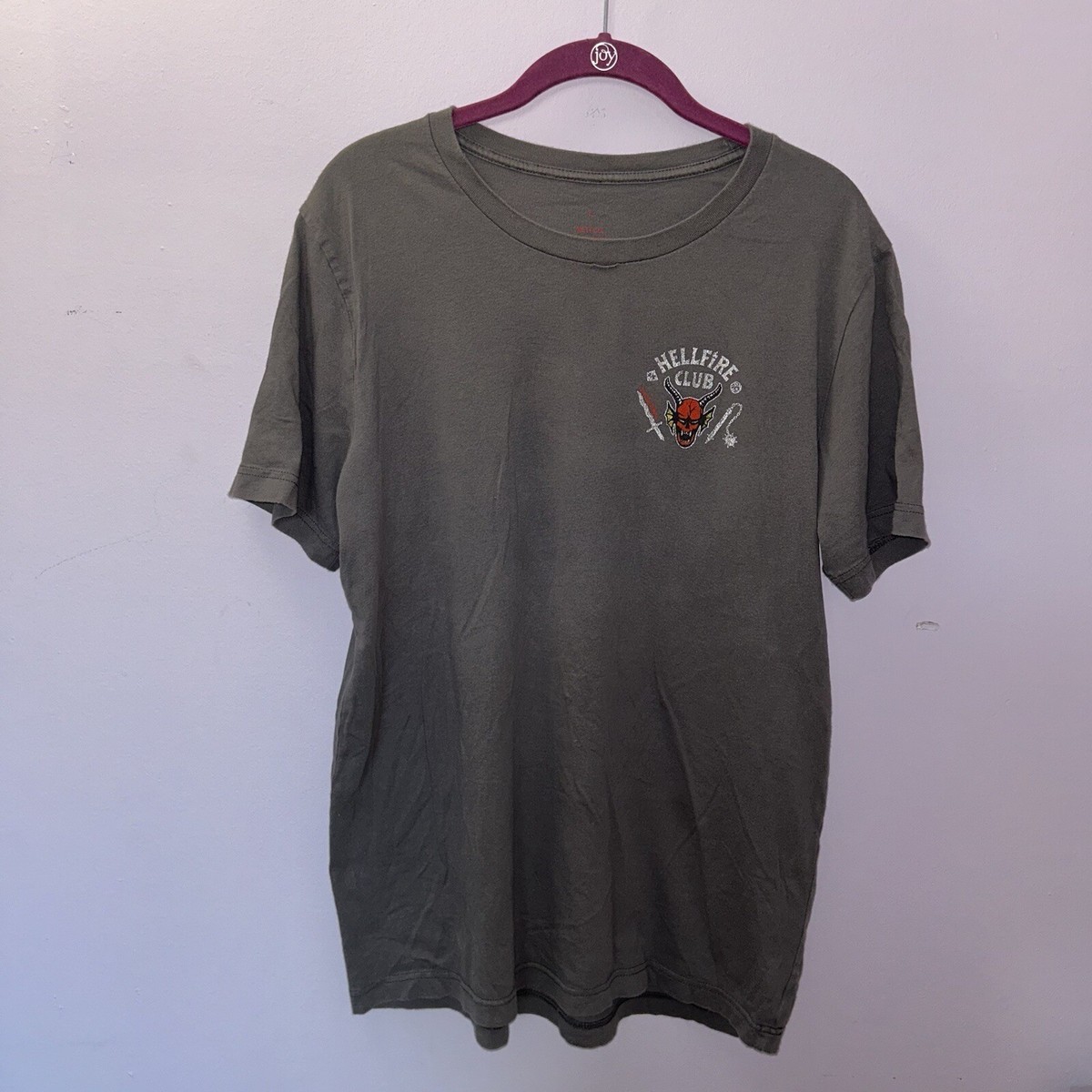 Stranger Things Netflix T-shirt Hellfire Club Large Grey | eBay