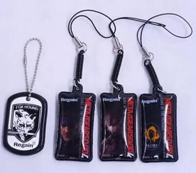 F98-652 Metal Gear Solid 4 Character Strap Set of 4 Dog tag