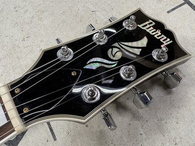 2000 Burny Japan RLC Paul Custom Black Electric Guitar John Sykes