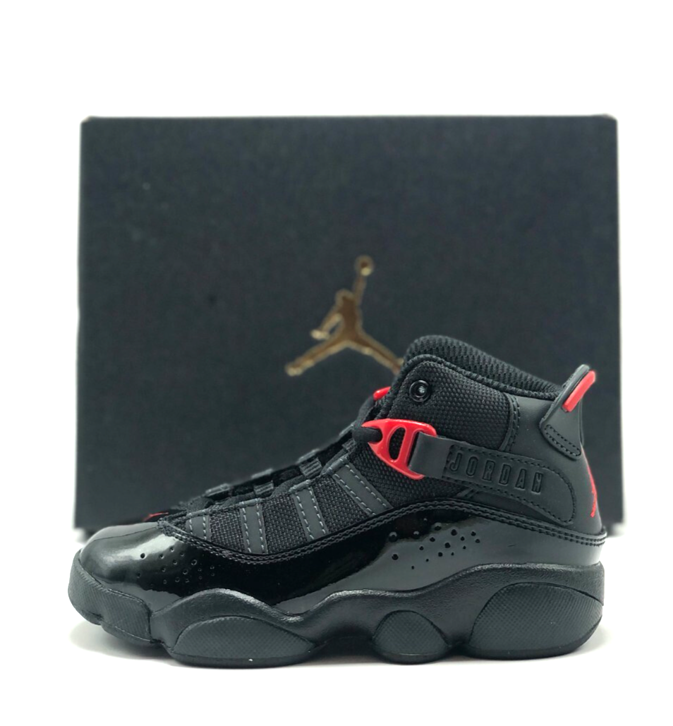 NEW* Kids Pre-School NIKE AIR JORDAN 6 RINGS (PS) Black/Red