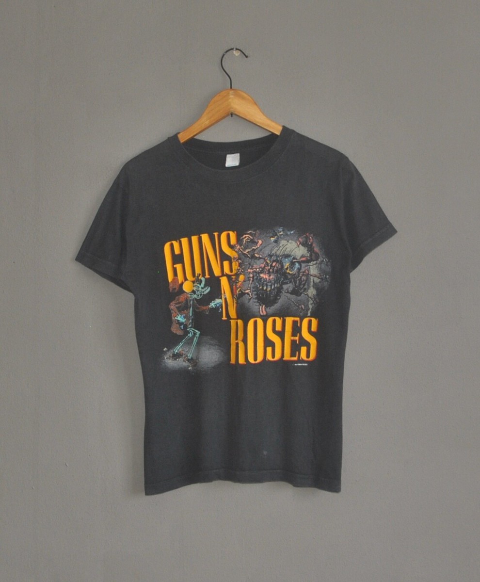 Vintage 1987 GUNS N ROSES Appetite For Destruction UK Promo Tour T