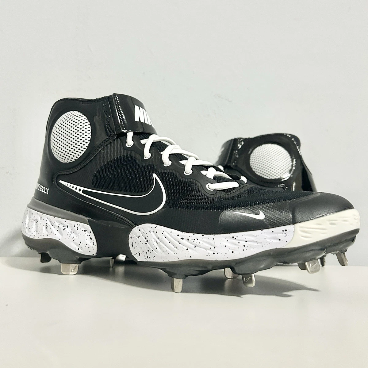 Nike Alpha Huarache Elite 3 Mid Black White for Sale