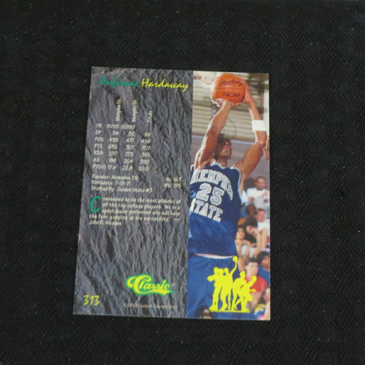 1993 Classic Four sport #313 Anfernee Hardaway Rookie Memphis