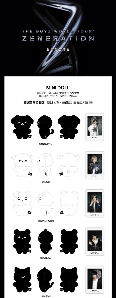 THE BOYZ WORLD TOUR : ZENERATION ENCORE OFFICIAL MD MINI DOLL +
