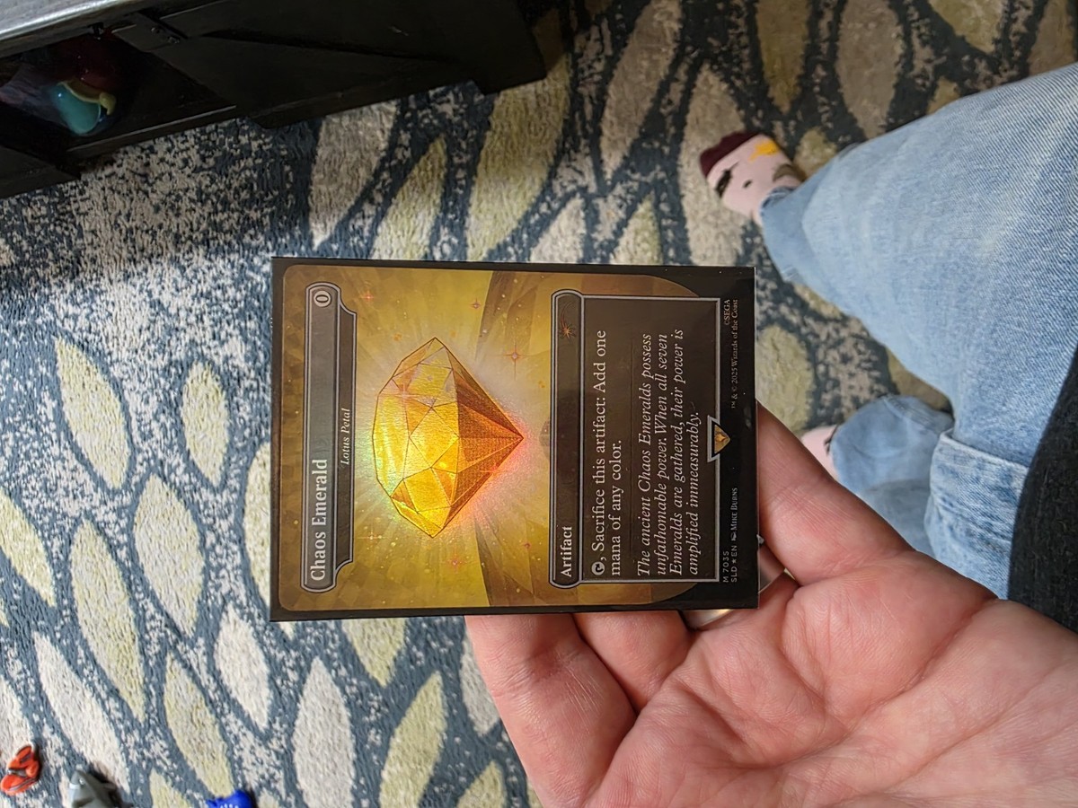 Chaos Emerald (7035) Yellow Foil - Lotus Petal - Sonic Secret Lair