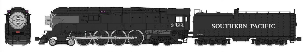 KATO N Scale ~ New 2026 ~ Southern Pacific 4-8-4 GS-4 #4445 Post