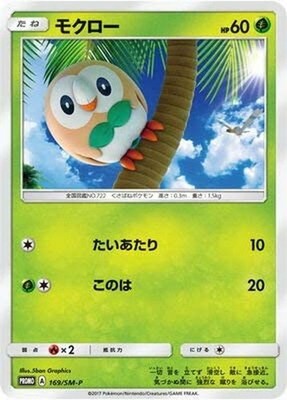 Pokemon Card Rowlet P 169/SM-P promo Promo Japanese | eBay