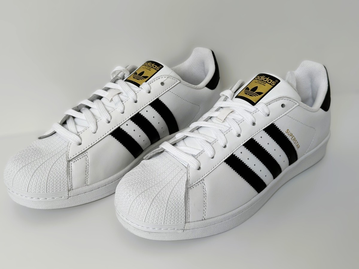 NEW - ADIDAS ORIGINALS SUPERSTAR MEN'S SHOES (C77124) - WHITE