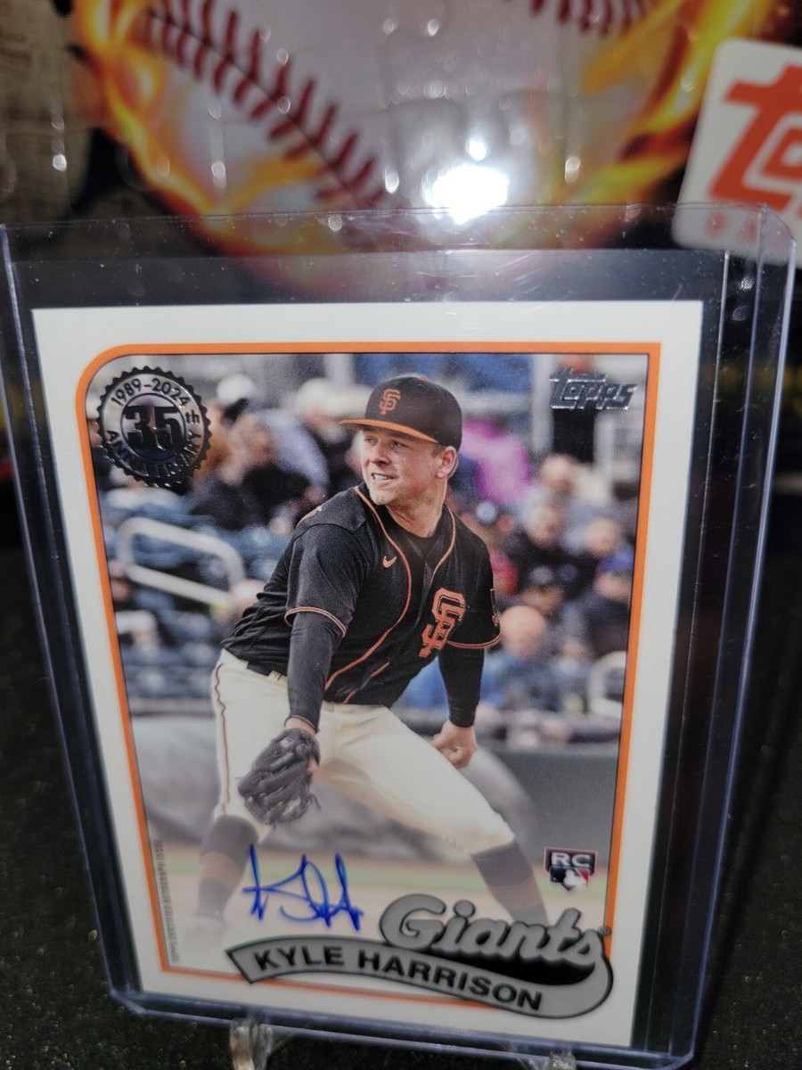 2024 Topps Series 1 Kyle Harrison #89BA-KH Rookie Auto San