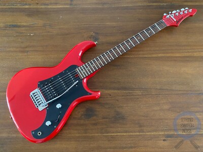 Aria Pro II Guitar, RS Wildcat, HSS SUPER STRAT, Red, MIJ, 1986