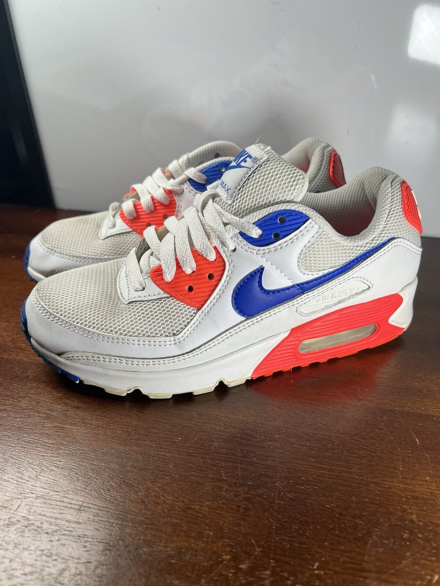 Nike Air Max 90 Essential Ultramarine Shoes Mens Size 7 White