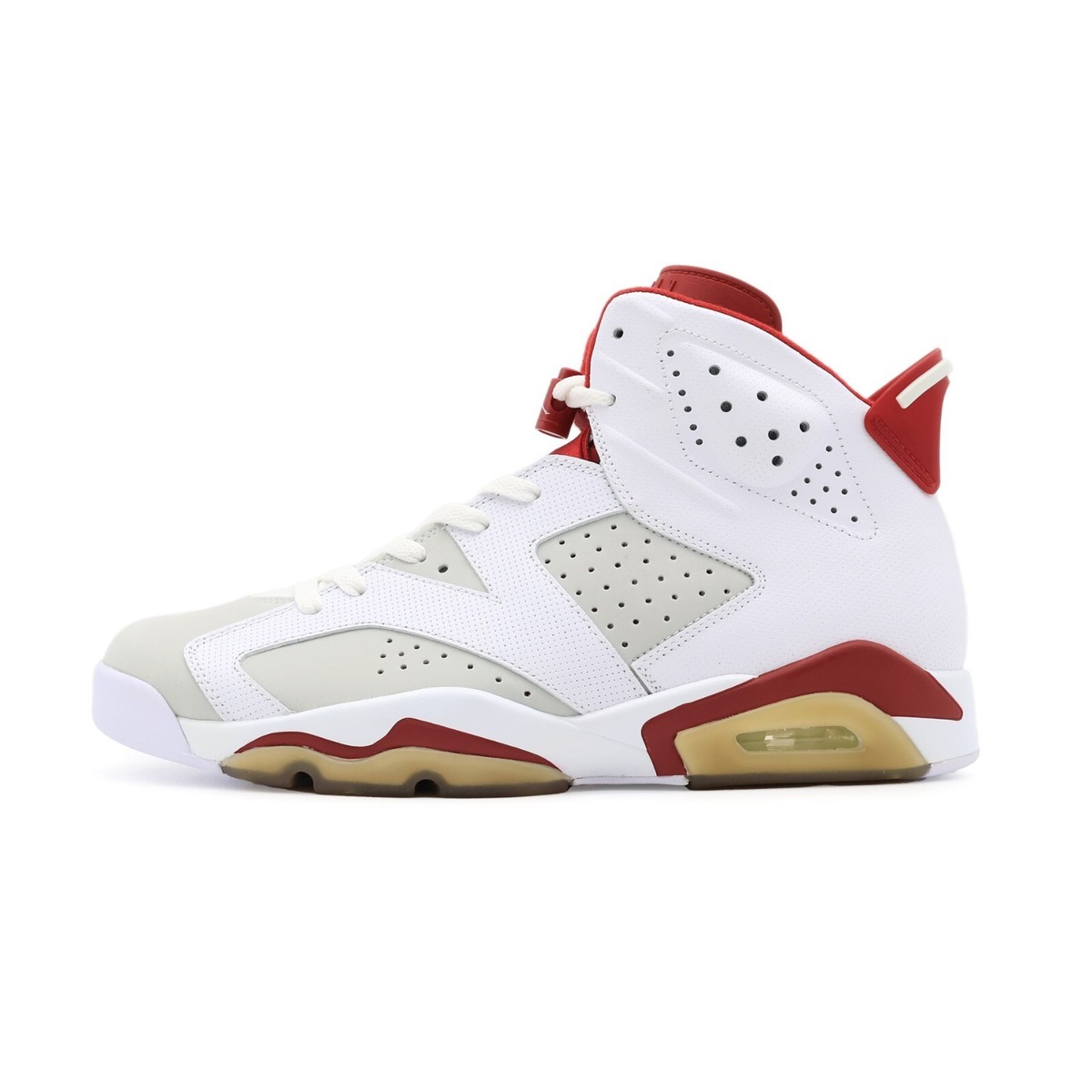 384664-113 Nike Air Jordan 6 Retro Alternate Hare White Gym Red
