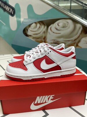 NEW Nike Dunk Low 'Championship Red' White CW1590-600 GS Size 4Y
