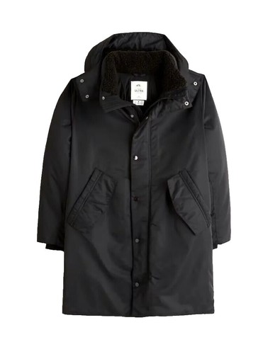 Abercrombie Fitch Mens Elk Lake Jacket Quilted Lined Wool Full Zip