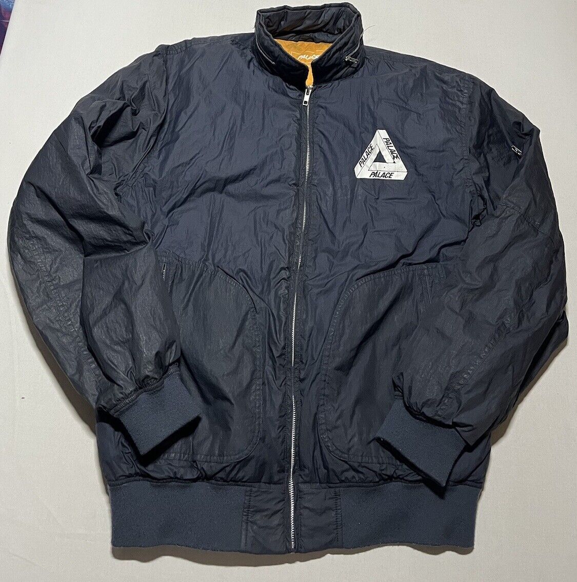 Palace Skateboards Full-Zip Insulated Jacket Navy Blue Size XL AO8