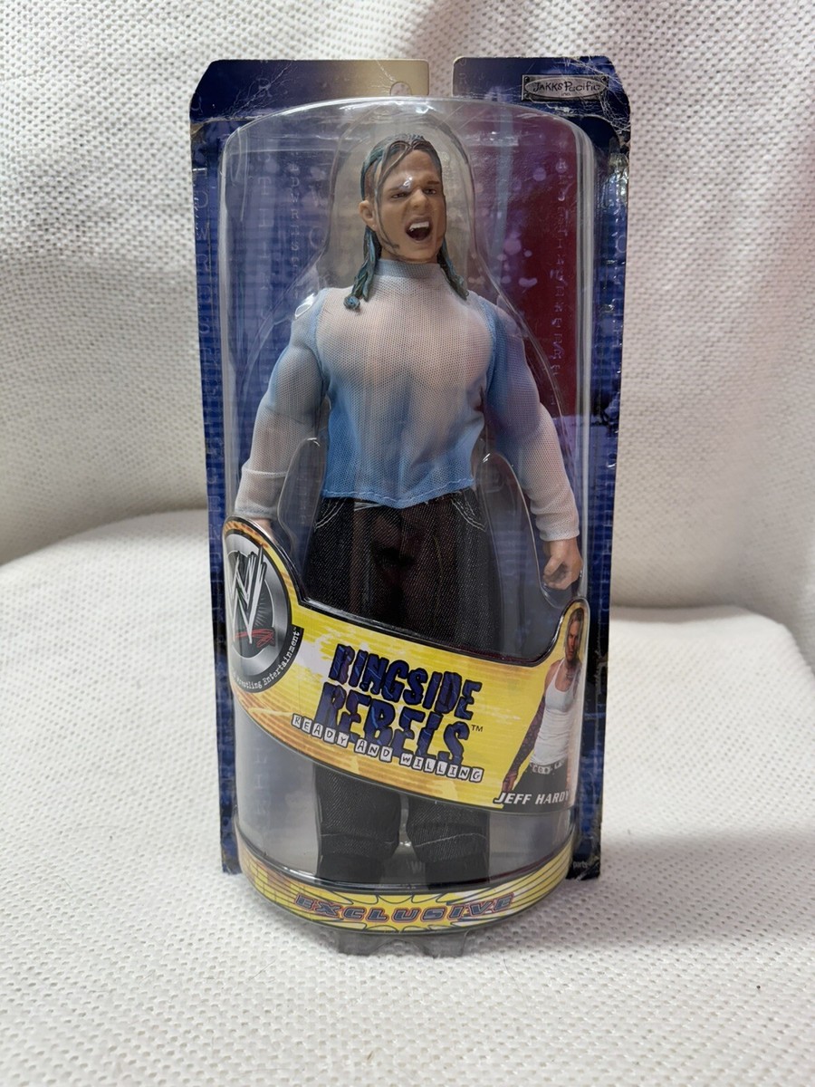 WWE Jeff Hardy Ringside Rebels ready and willing Jakks 12” inch