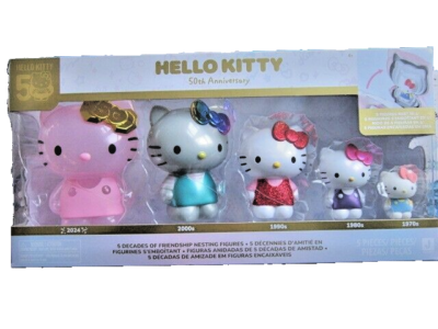 HELLO KITTY ~ 50th Anniversary ~ Nesting Figures ~ 5 Pc