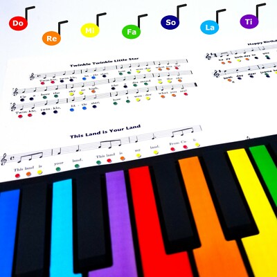 Rock And Roll It - Rainbow Piano. Award Winner / Include A Color