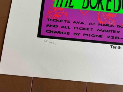 Nirvana Silkscreen10th Anniversary Concert Poster Lee Bolton