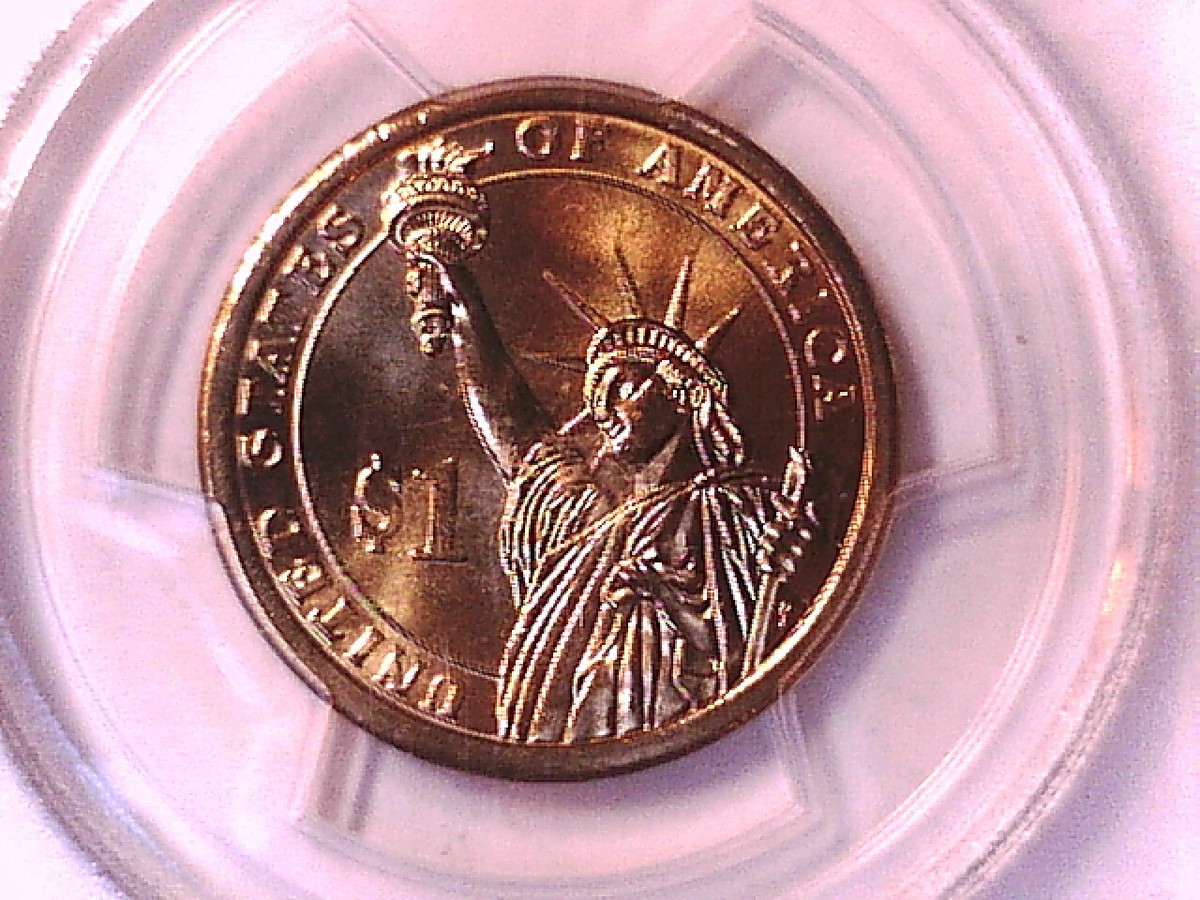 2007 D George Washington Dollar PCGS MS 65 Weak Edge Let Position