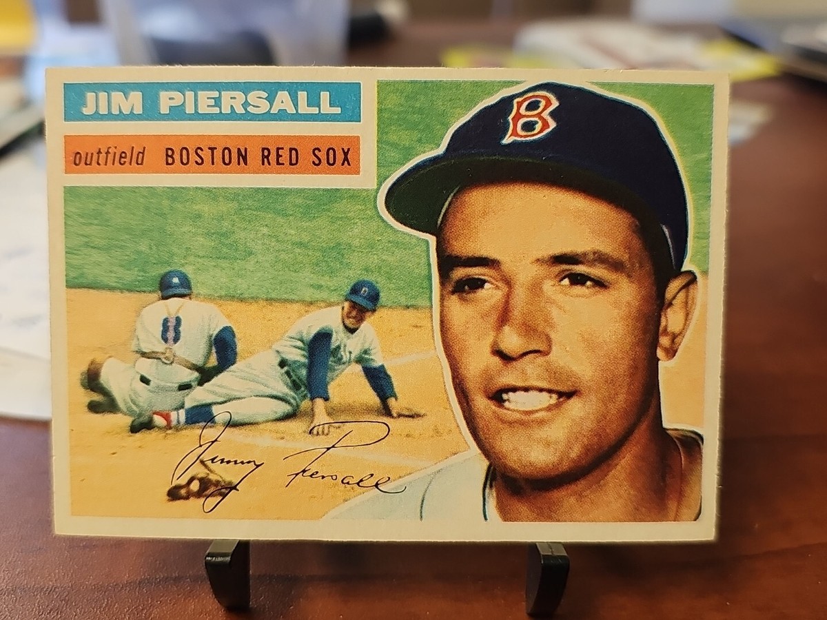 Vintage BASEBALL Card TOPPS 1956 #143 JIM PIERSALL Outfield Boston