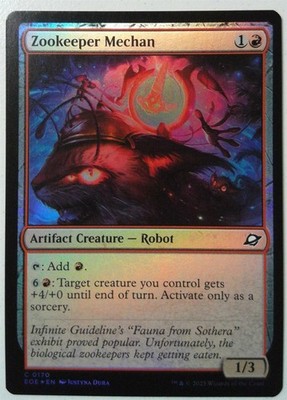 Zookeeper Mechan *FOIL Common* Magic MtG x1 Edge of Eternities SEE