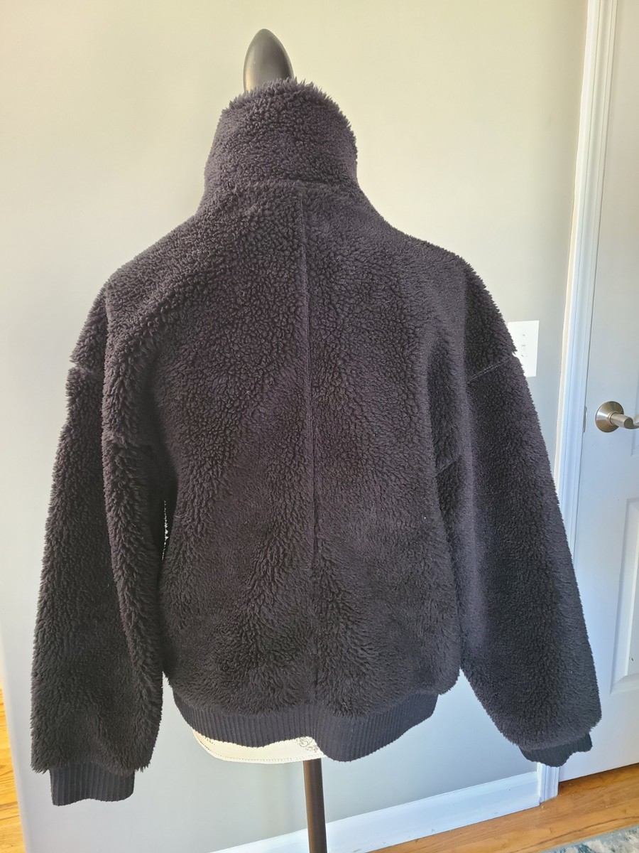 NWOT!!! Alo Yoga Sherpa Snow Angel Varsity Puffer Jacket Black