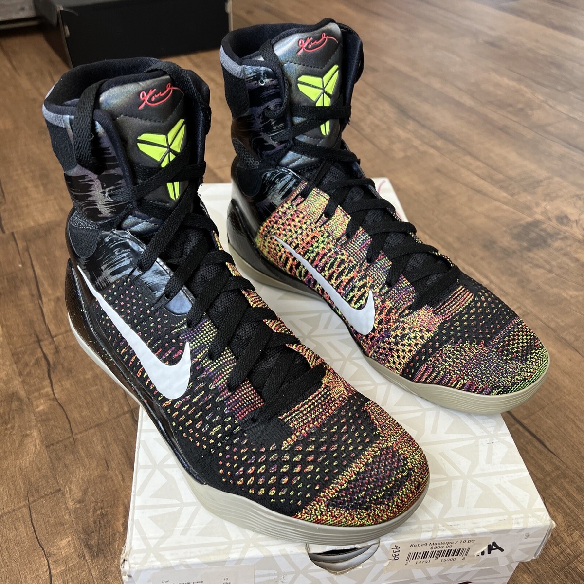 Nike Kobe IX 9 ELITE Masterpiece Size 10, 630847-001 Multicolor