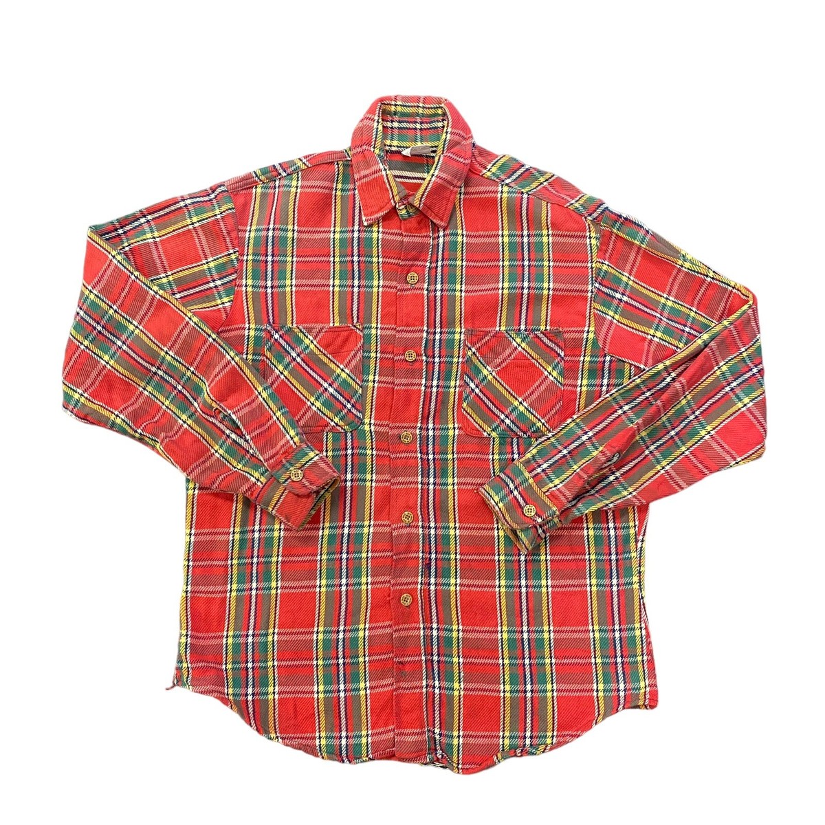 Vintage Big Mac Flannel Button Up JC Penney Shirt Adult Size