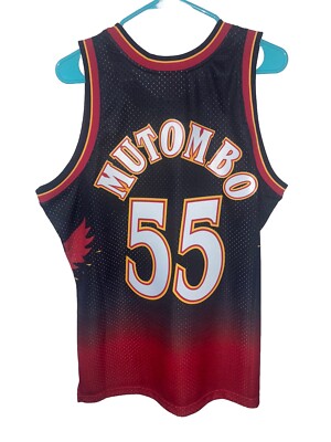 Dikembe Mutombo Atlanta Hawks NBA Jersey Men L Mitchell & Ness HWC