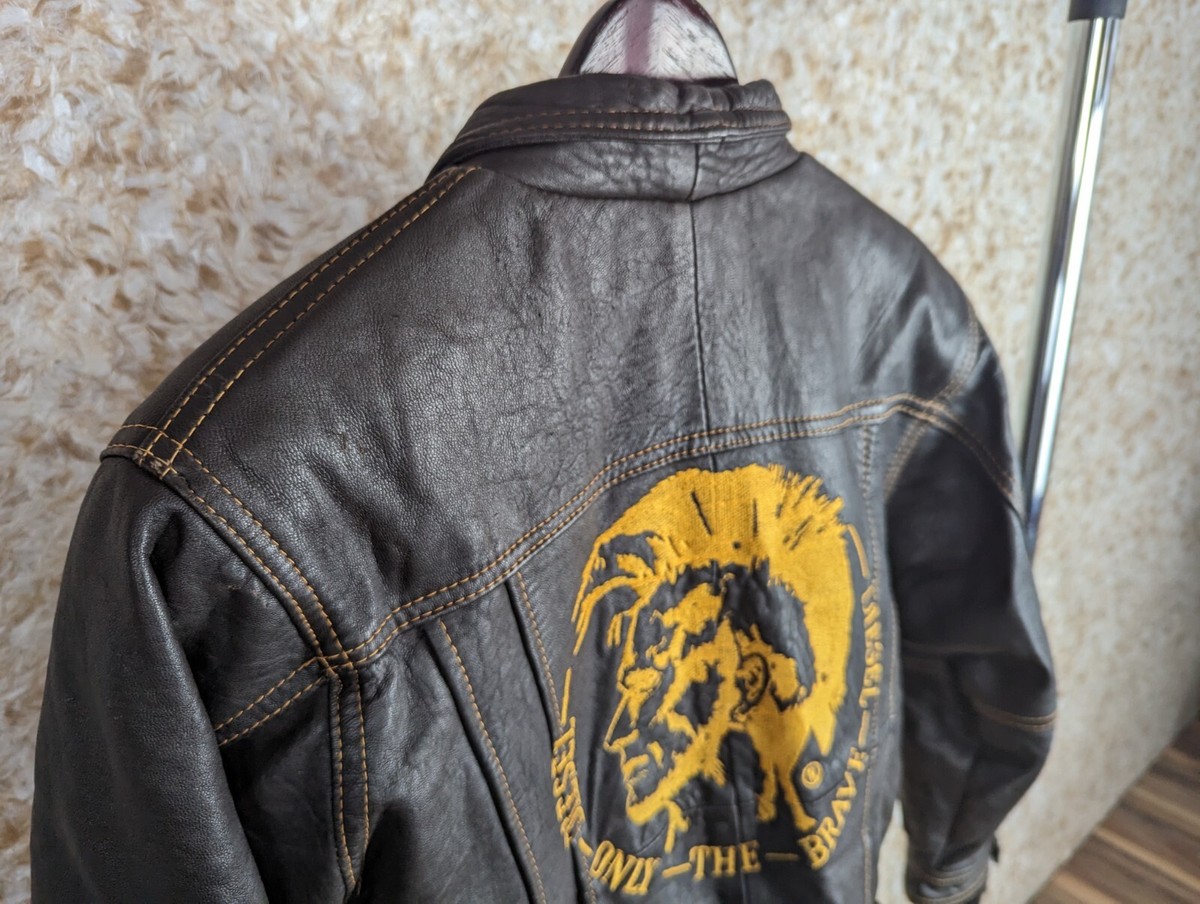 Diesel Vintage 80s 90s Leather Jacket XS/S | eBay