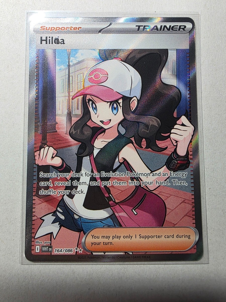 🔥 Hilda Holo NM – Ink Error – 2025 S&V TCG Pokémon Black Bolt